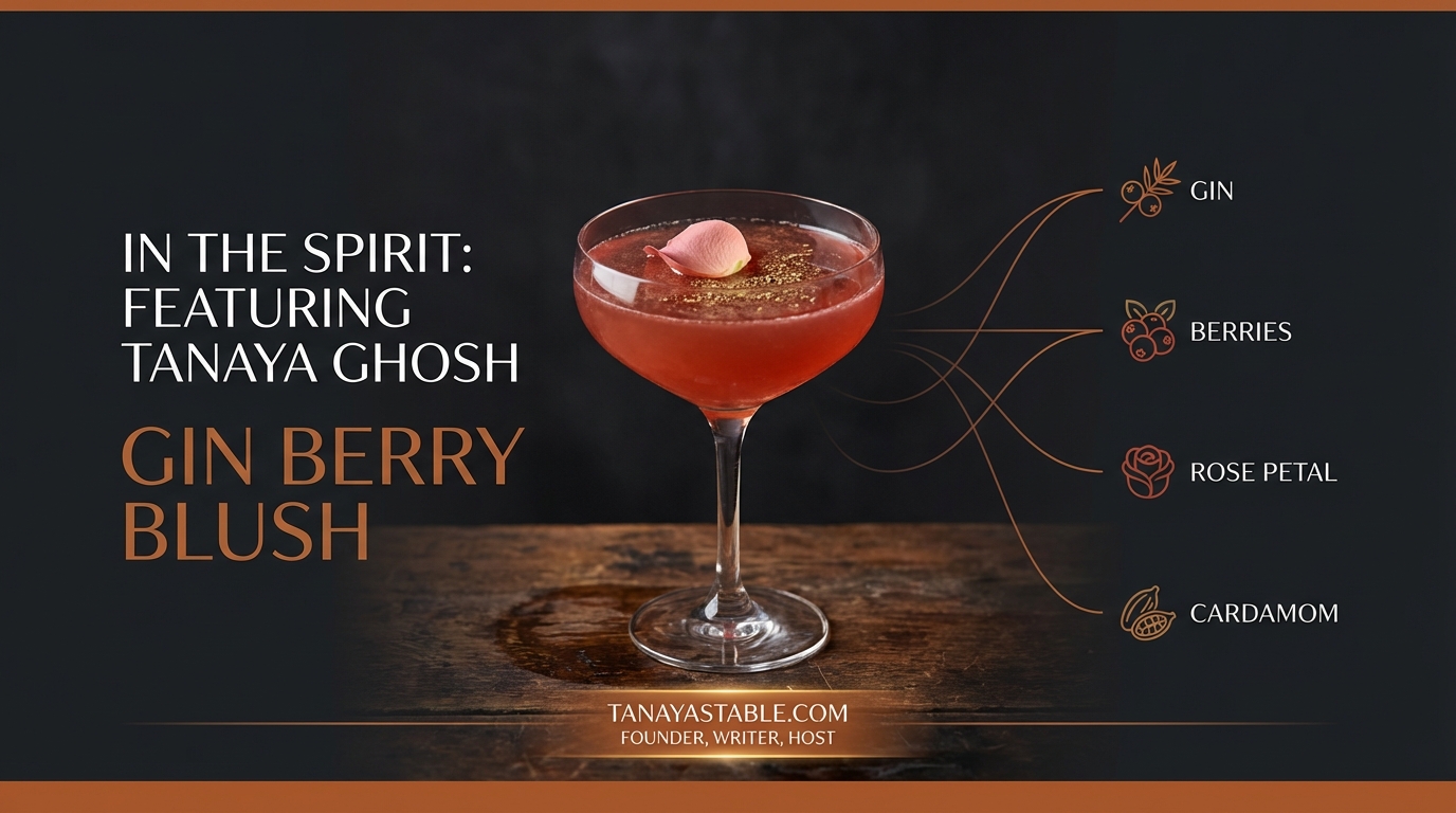 The Gin Berry Blush cocktail by Tanaya Ghosh